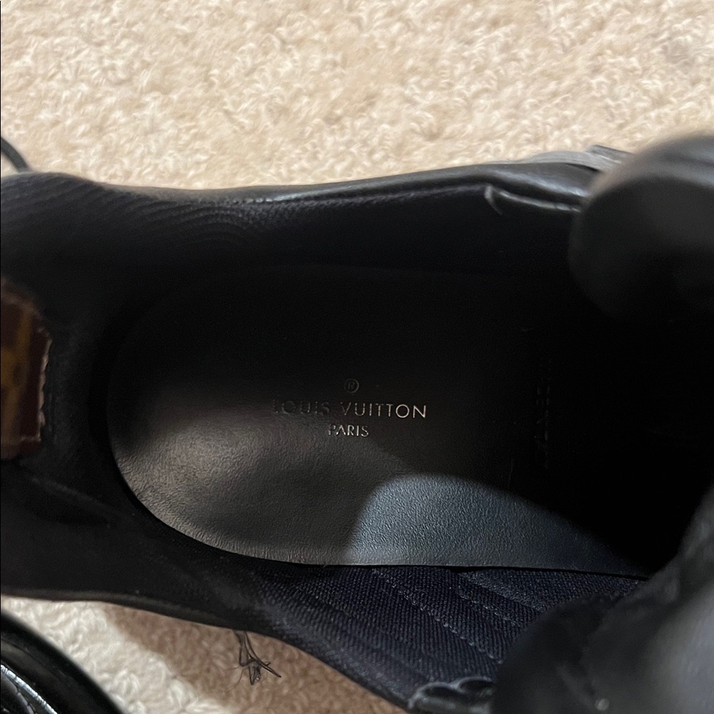 Louis Vuitton Black and Silver Athletic Shoes - Picture 7 of 8